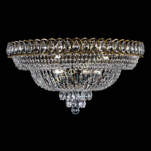 Люстра Хрустальный Каскад №1 700 мм под бронзу в Ижевске Гусь Хрустальный