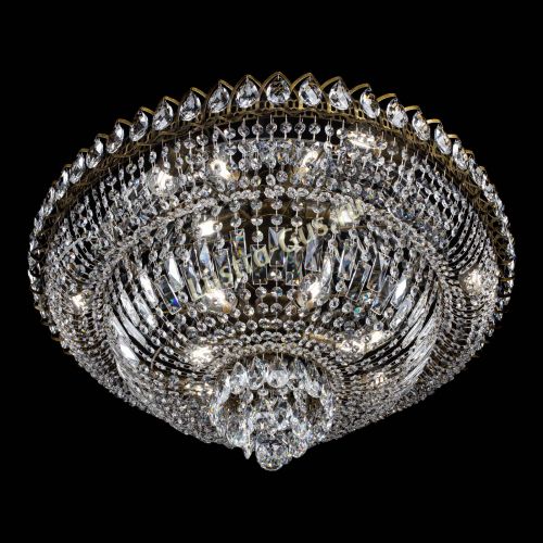 Люстра Хрустальный Каскад №1 700 мм под бронзу в Ижевске Гусь Хрустальный