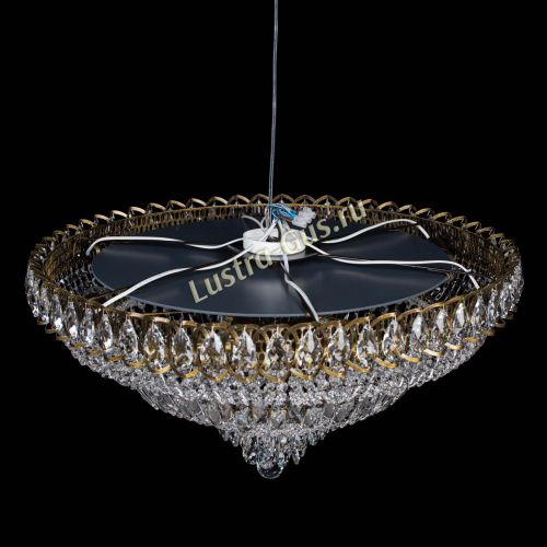 Люстра Хрустальный Каскад №1 700 мм под бронзу в Ижевске Гусь Хрустальный