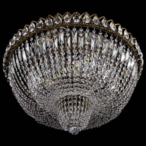 Люстра Хрустальный Каскад №2 журавлик под бронзу в Ижевске Гусь Хрустальный