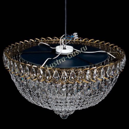 Люстра Хрустальный Каскад №2 журавлик под бронзу в Ижевске Гусь Хрустальный