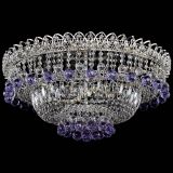 Люстра Хрустальный каскад №3 Шар фиолетовая в Ижевске