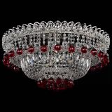 Люстра Хрустальный каскад №3 Шар красная в Ижевске