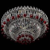 Люстра Хрустальный каскад №3 Шар красная в Ижевске