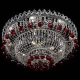Люстра Хрустальный каскад №3 Шар красная в Ижевске