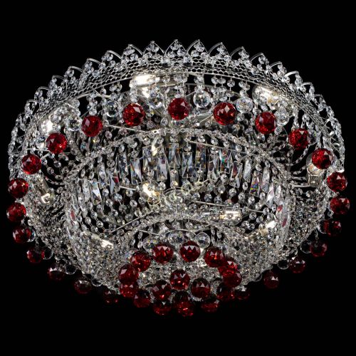 Люстра Хрустальный каскад №3 Шар красная в Ижевске Гусь Хрустальный