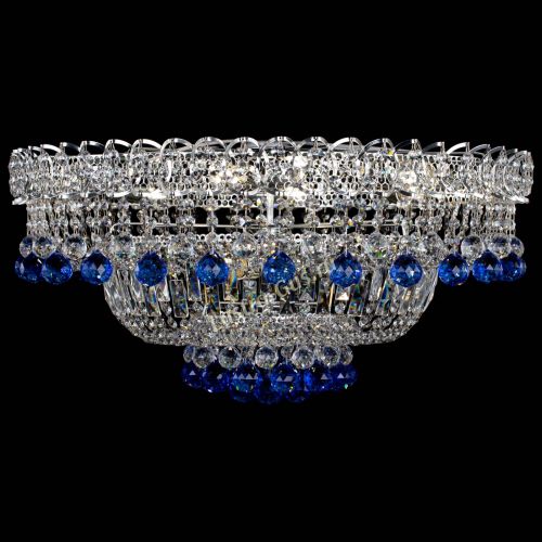 Люстра Хрустальный каскад №3 Шар синяя в Ижевске Гусь Хрустальный