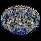 Люстра Хрустальный каскад №3 Шар синяя в Ижевске