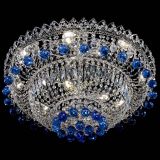 Люстра Хрустальный каскад №3 Шар синяя в Ижевске
