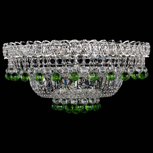 Люстра Хрустальный каскад №3 Шар зеленая в Ижевске Люстра Хрустальный каскад №3 Шар зеленая в Ижевске