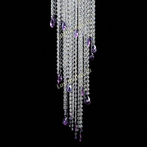 Люстра Хрустальный Каскад №5 фиолетовый в Ижевске Гусь Хрустальный