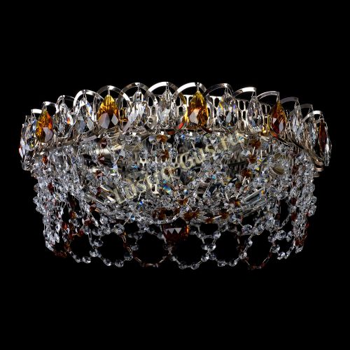 Люстра Хрустальный Каскад Ажур чайный в Ижевске Гусь Хрустальный