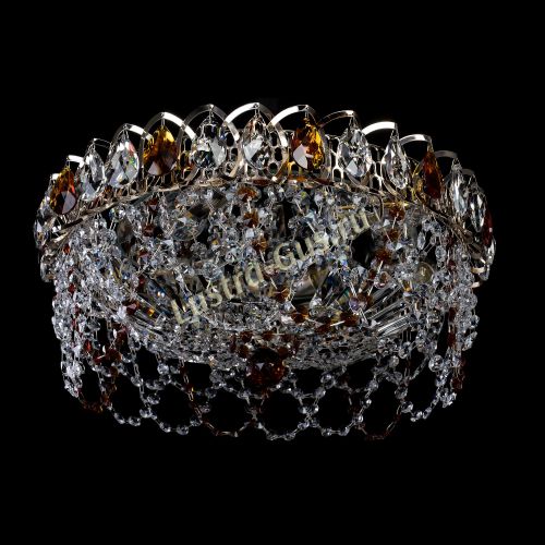 Люстра Хрустальный Каскад Ажур чайный в Ижевске Гусь Хрустальный