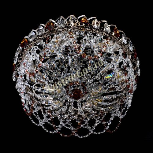 Люстра Хрустальный Каскад Ажур чайный в Ижевске Гусь Хрустальный