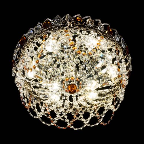 Люстра Хрустальный Каскад Ажур чайный в Ижевске Гусь Хрустальный