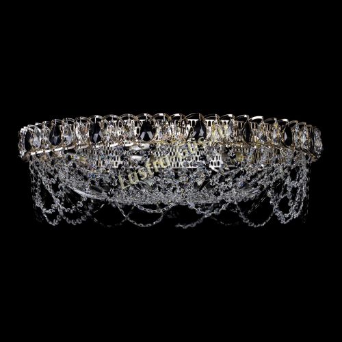 Люстра Каскад Ажур 700 мм черный в Ижевске Гусь Хрустальный