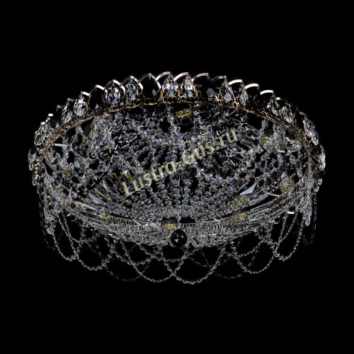 Люстра Каскад Ажур 700 мм черный в Ижевске Гусь Хрустальный