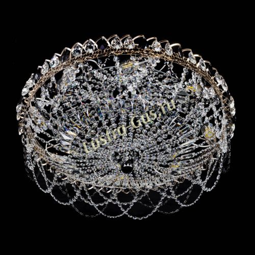 Люстра Каскад Ажур 700 мм черный в Ижевске Гусь Хрустальный