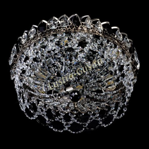 Люстра Хрустальный Каскад Ажур черный в Ижевске Гусь Хрустальный