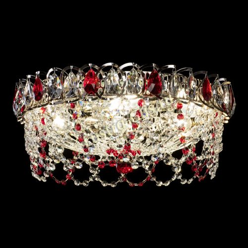 Люстра Хрустальный Каскад Ажур красный в Ижевске Гусь Хрустальный