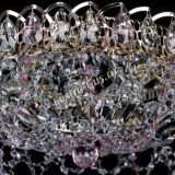 Люстра Хрустальный Каскад Ажур розовый в Ижевске