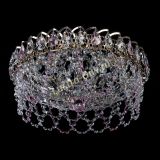 Люстра Хрустальный Каскад Ажур розовый в Ижевске