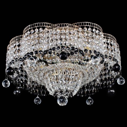 Люстра Камелия №4 черная в Ижевске Гусь Хрустальный