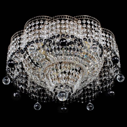 Люстра Камелия №4 черная в Ижевске Гусь Хрустальный