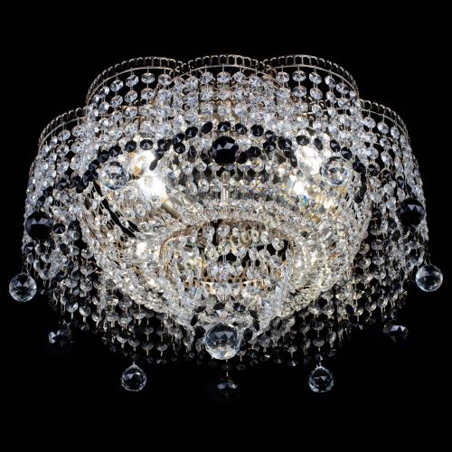 Люстра Камелия №4 черная в Ижевске Гусь Хрустальный