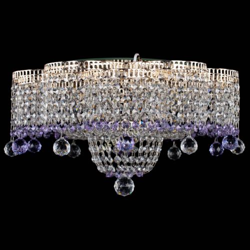 Люстра Камелия №4 фиолетовая в Ижевске Гусь Хрустальный