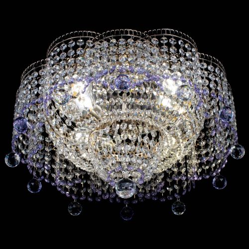 Люстра Камелия №4 фиолетовая в Ижевске Гусь Хрустальный