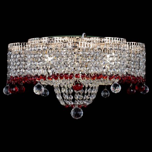 Люстра Камелия №4 красная в Ижевске Гусь Хрустальный
