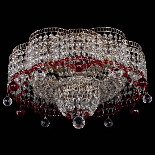 Люстра Камелия №4 красная в Ижевске Гусь Хрустальный