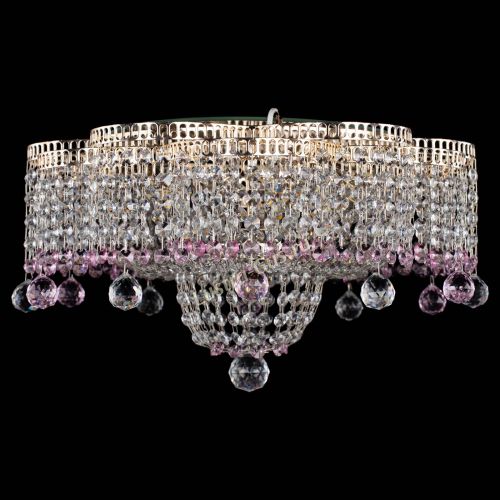 Люстра Камелия №4 розовая в Ижевске Гусь Хрустальный