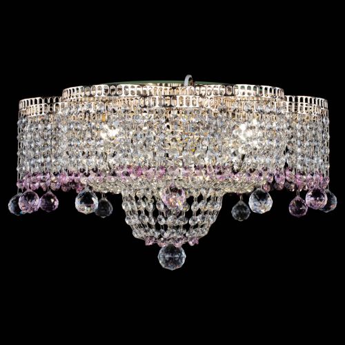 Люстра Камелия №4 розовая в Ижевске Гусь Хрустальный