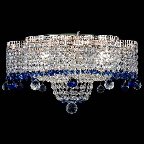 Люстра Камелия №4 синяя в Ижевске Гусь Хрустальный