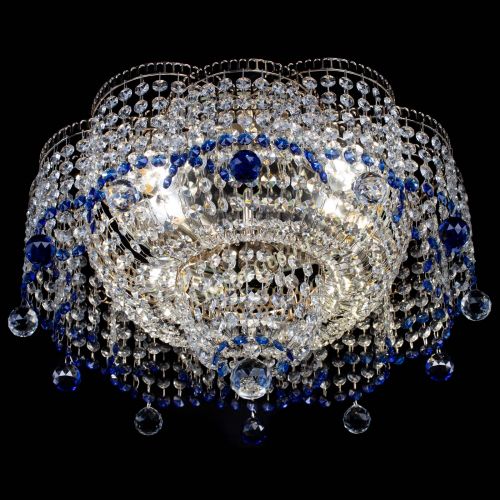 Люстра Камелия №4 синяя в Ижевске Гусь Хрустальный