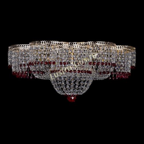 Люстра Камелия №1 красная в Ижевске Гусь Хрустальный