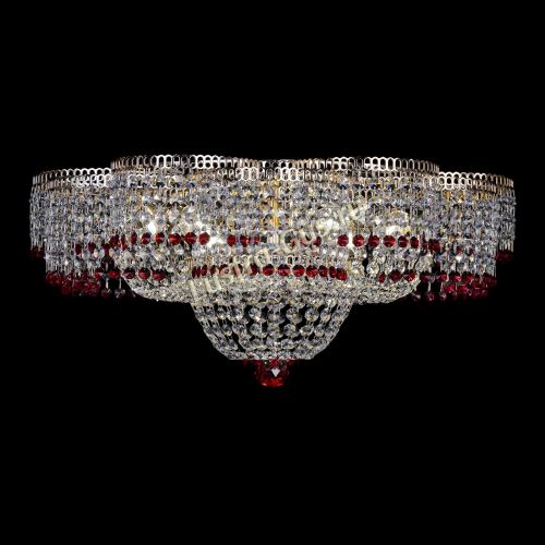 Люстра Камелия №1 красная в Ижевске Гусь Хрустальный