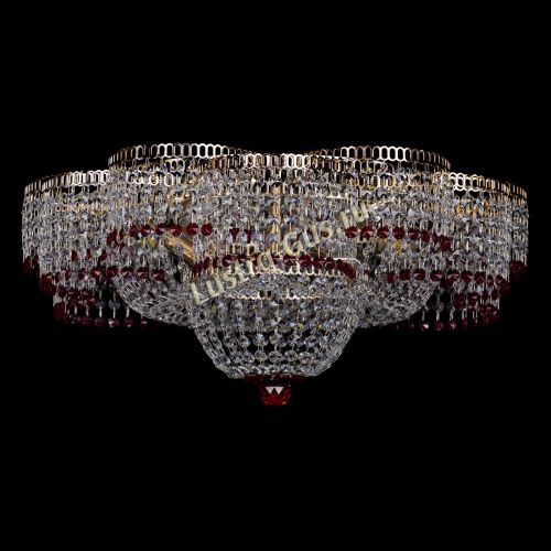 Люстра Камелия №1 красная в Ижевске Гусь Хрустальный