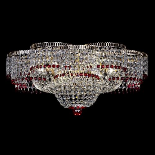 Люстра Камелия №1 красная в Ижевске Гусь Хрустальный