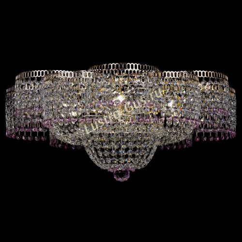 Люстра Камелия №1 розовая в Ижевске Гусь Хрустальный