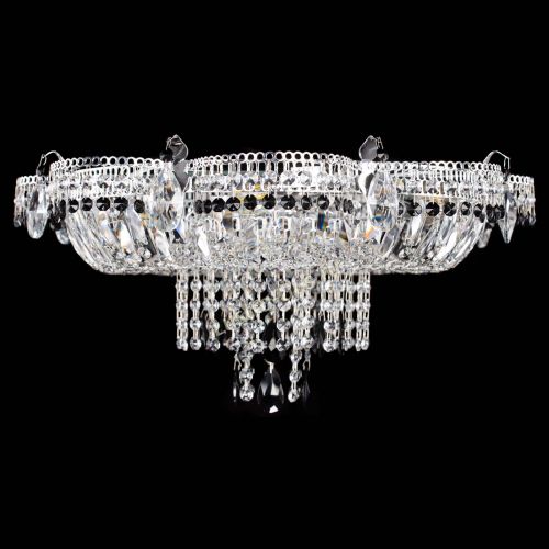 Люстра Камея №1 черная в Ижевске Гусь Хрустальный