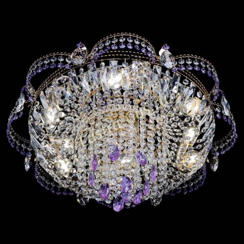 Люстра Камея №1 фиолетовая в Ижевске Гусь Хрустальный