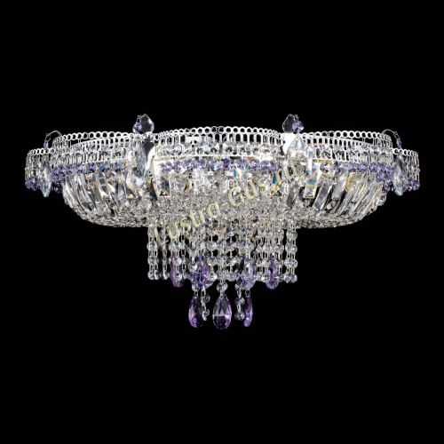 Люстра Камея №1 фиолетовая в Ижевске Гусь Хрустальный