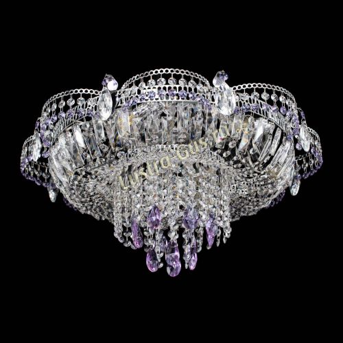 Люстра Камея №1 фиолетовая в Ижевске Гусь Хрустальный