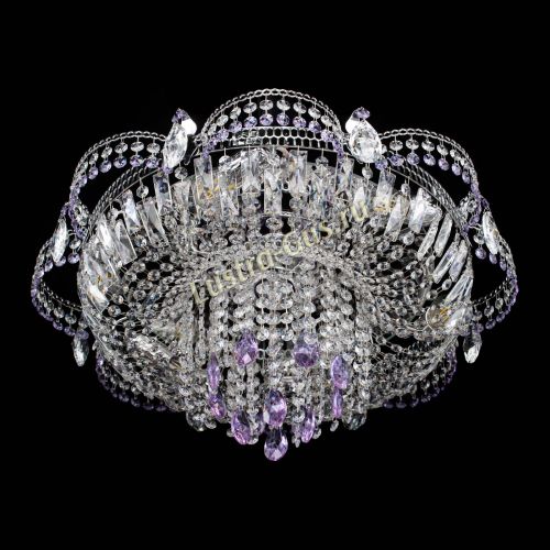 Люстра Камея №1 фиолетовая в Ижевске Гусь Хрустальный