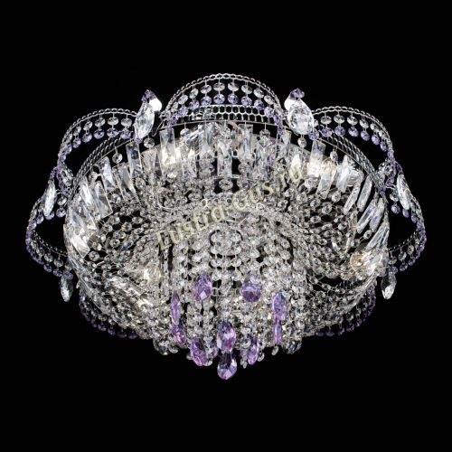 Люстра Камея №1 фиолетовая в Ижевске Гусь Хрустальный