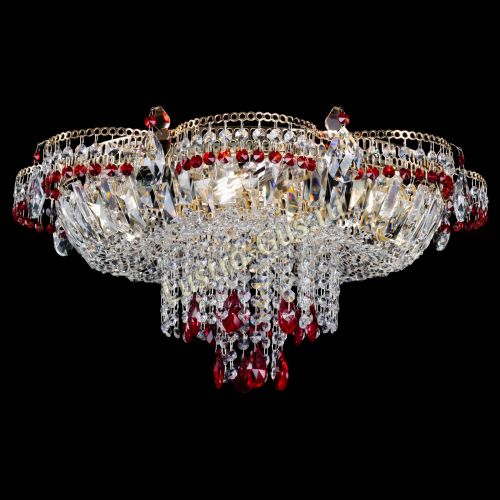 Люстра Камея №1 красная в Ижевске Гусь Хрустальный