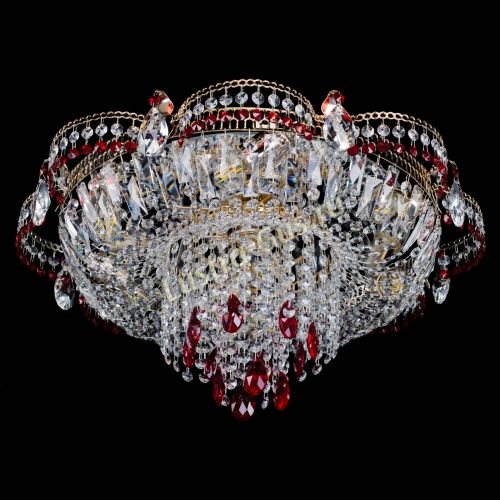 Люстра Камея №1 красная в Ижевске Гусь Хрустальный